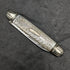 1916 British Antique White Pearl Shell Handle Pure Silver Engraving Blade Folding Pen Knife